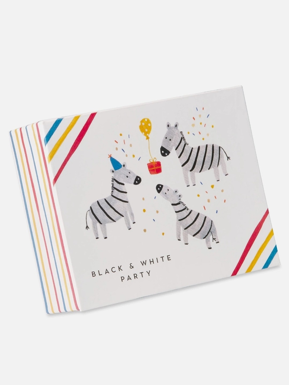 Papyrus - Black & White Zebra Birthday Party Blank Cards - Set Of 20